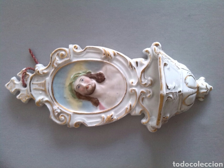 Antig&uuml;edades: Benditera antigua de porcelana - Foto 3