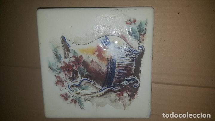 Antig&uuml;edades: AZULEJO PINTADO - Foto 1