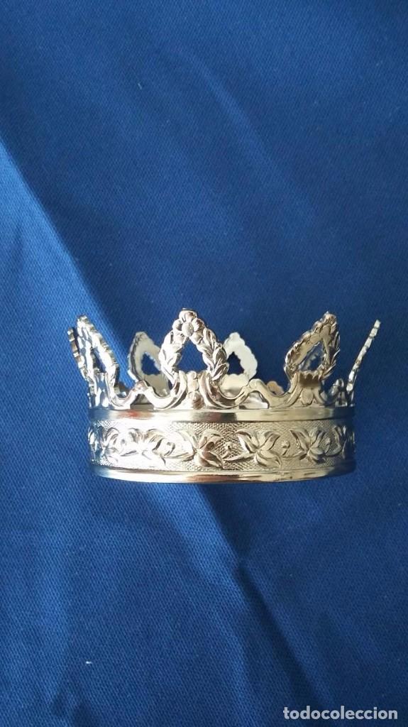 Antig&uuml;edades: Corona de bronce ba&ntilde;ada en plata - Foto 7