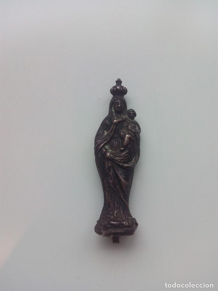 Antig&uuml;edades: Virgen de metal antigua - Foto 1