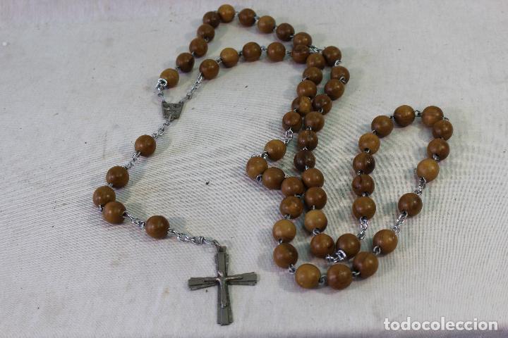 Antig&uuml;edades: Rosario de cuentas de madera - Foto 8