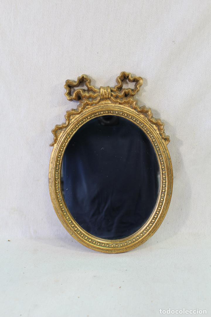 Antig&uuml;edades: ESPEJO EN RESINA DORADA - Foto 2