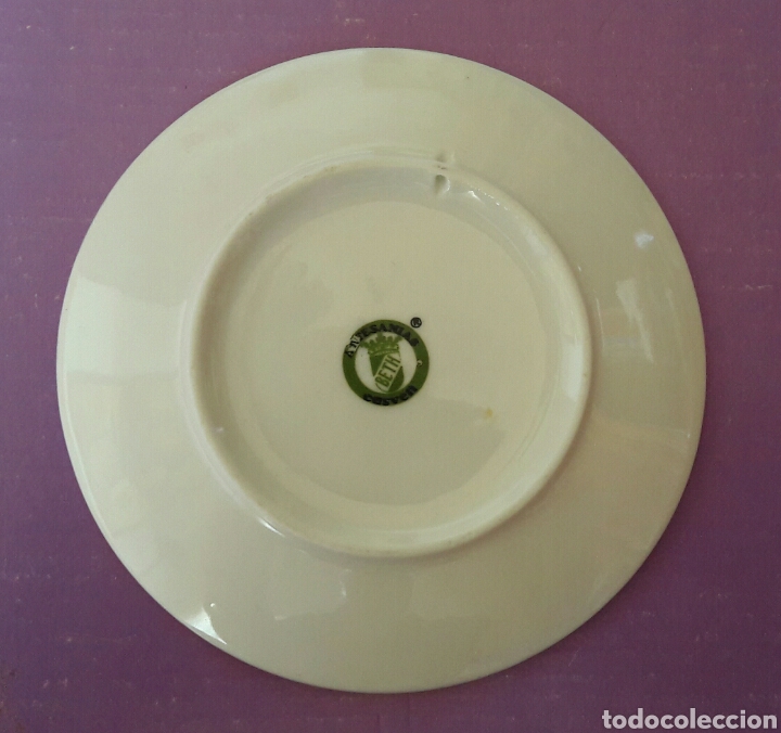 Antig&uuml;edades: Plato porcelana Olivenza - Foto 2