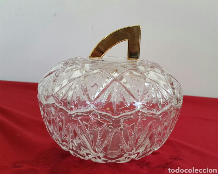 Antig&uuml;edades: BOMBONERA DE CRISTAL TALLADO - Foto 1