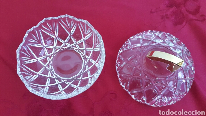 Antig&uuml;edades: BOMBONERA DE CRISTAL TALLADO - Foto 3