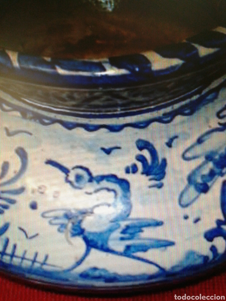 Antig&uuml;edades: ESCUPITERA CERAMICA ESMALTADA DE TRIANA - Foto 2