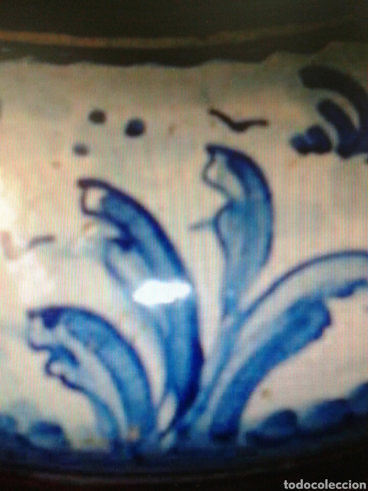 Antig&uuml;edades: ESCUPITERA CERAMICA ESMALTADA DE TRIANA - Foto 4