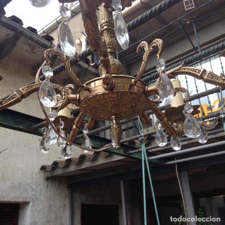 Antig&uuml;edades: Lampara de techo bronce SHABBY CHIC - Foto 2