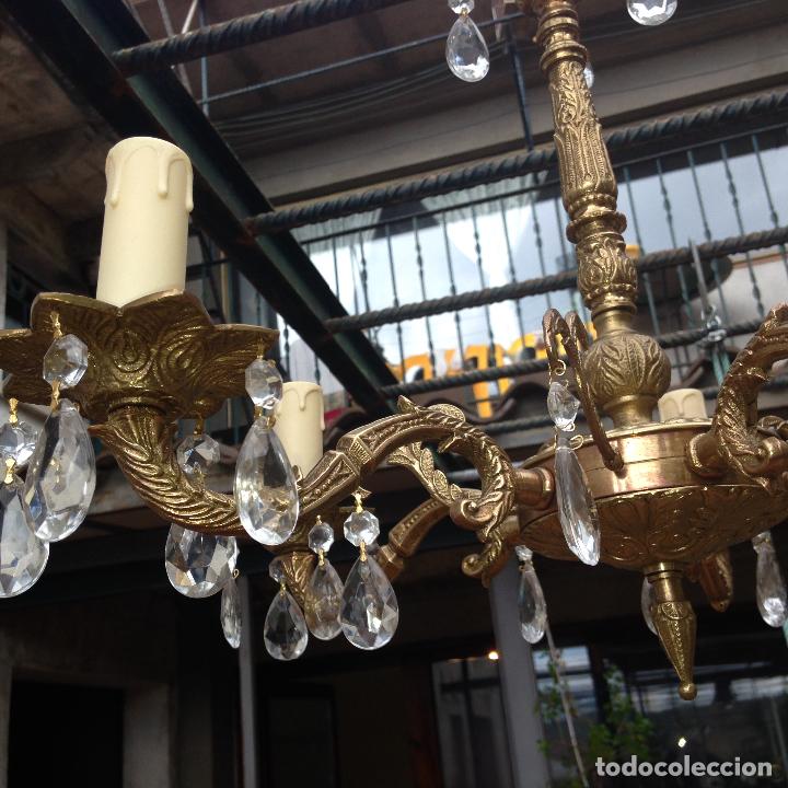 Antig&uuml;edades: Lampara de techo bronce SHABBY CHIC - Foto 4