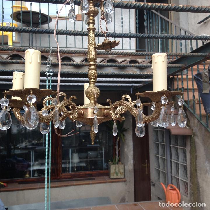 Antig&uuml;edades: Lampara de techo bronce SHABBY CHIC - Foto 5