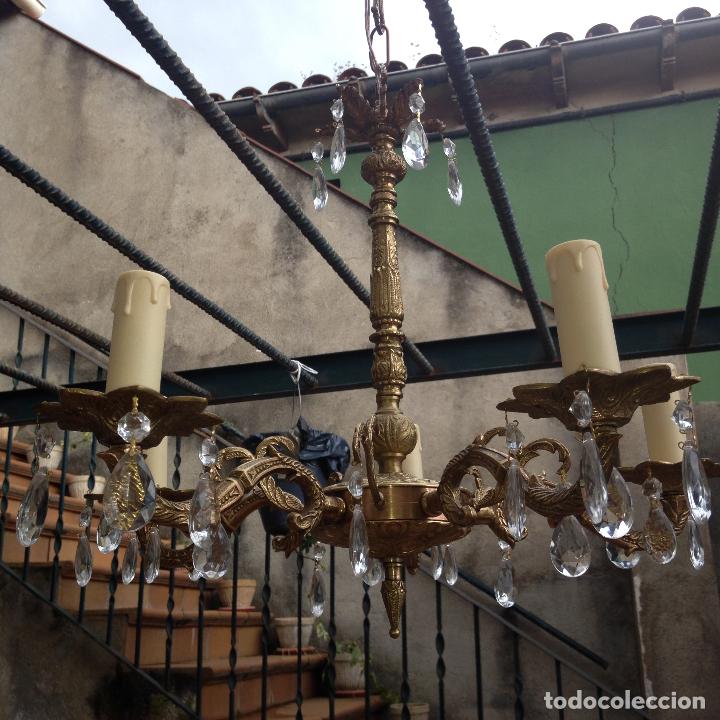 Antig&uuml;edades: Lampara de techo bronce SHABBY CHIC - Foto 7