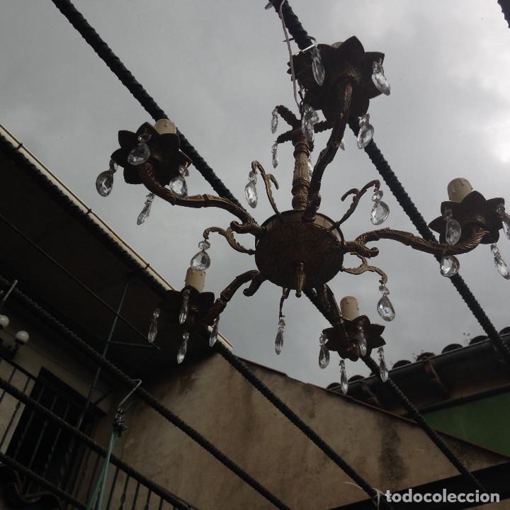 Antig&uuml;edades: Lampara de techo bronce SHABBY CHIC - Foto 9