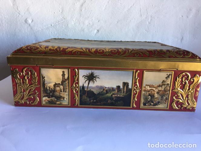 Antig&uuml;edades: -ANTIGUA CAJA DE LAT&Oacute;N - Foto 5