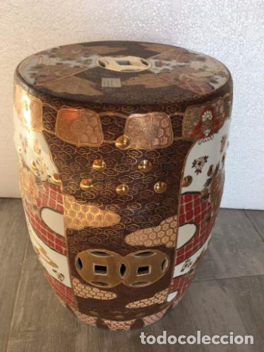 Antig&uuml;edades: TABURETE DE PORCELANA JAPONESA TUKANI - Foto 2