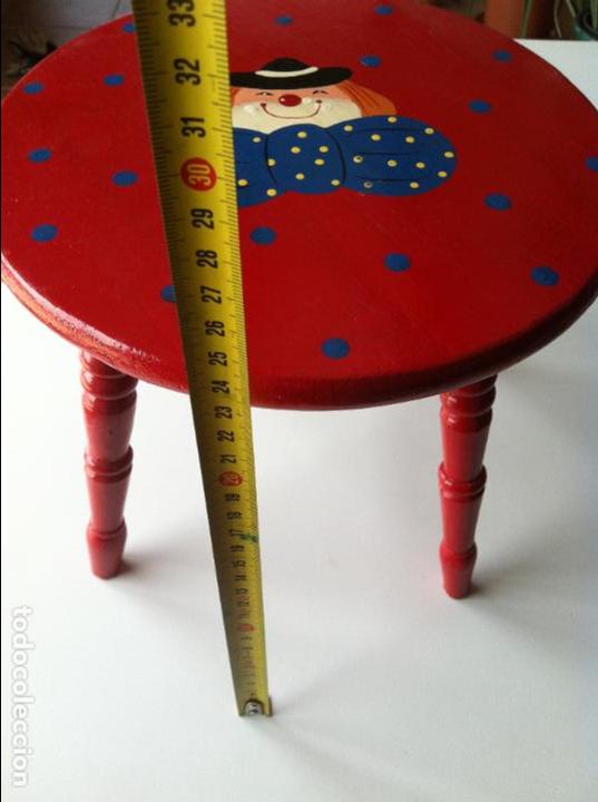 Antig&uuml;edades: SILLA O TABURETE INFANTIL - Foto 4