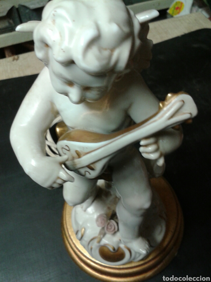 Antig&uuml;edades: LAMPARA DE ANGELITO DE PORCELANA - Foto 1
