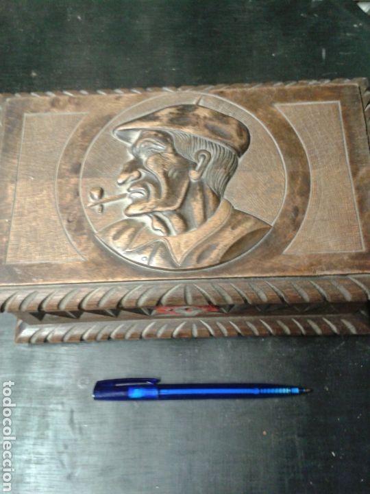 Antig&uuml;edades: CAJA MADERA GRABADA - Foto 4