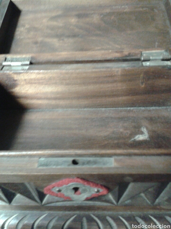 Antig&uuml;edades: CAJA MADERA GRABADA - Foto 5