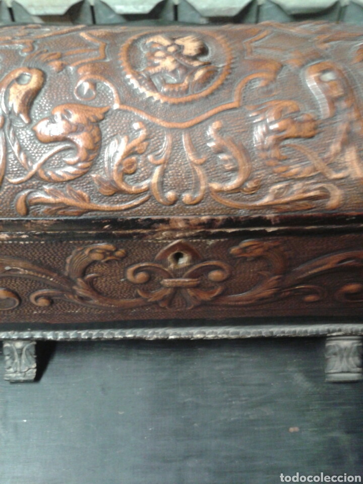 Antig&uuml;edades: CAJA CUERO - Foto 2