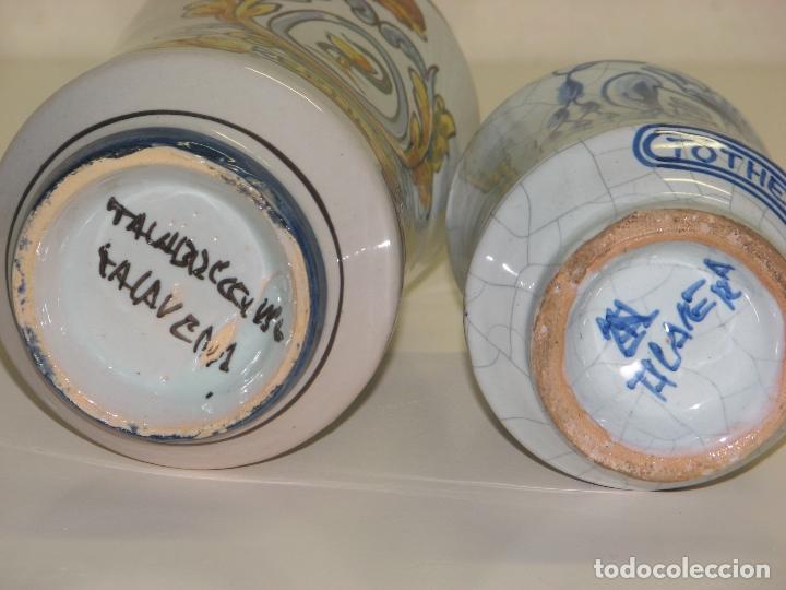 Antig&uuml;edades: LOTE DE DOS ALBARELOS DE TALAVERA - Foto 4