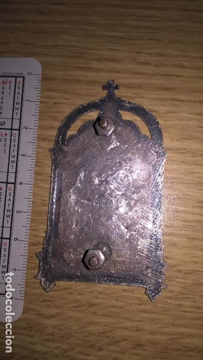 Antig&uuml;edades: Antigua placa religiosa. Plata ba&ntilde;ada - Foto 2