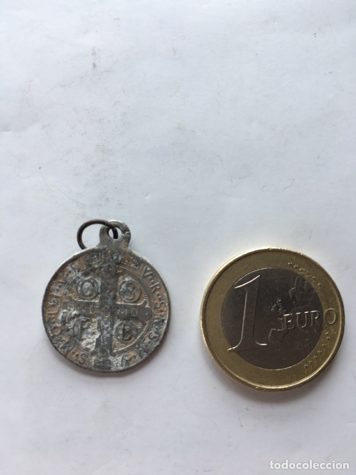 Antig&uuml;edades: Medalla &rdquo; San Benedicto &rdquo; (h.1940?) - Foto 2