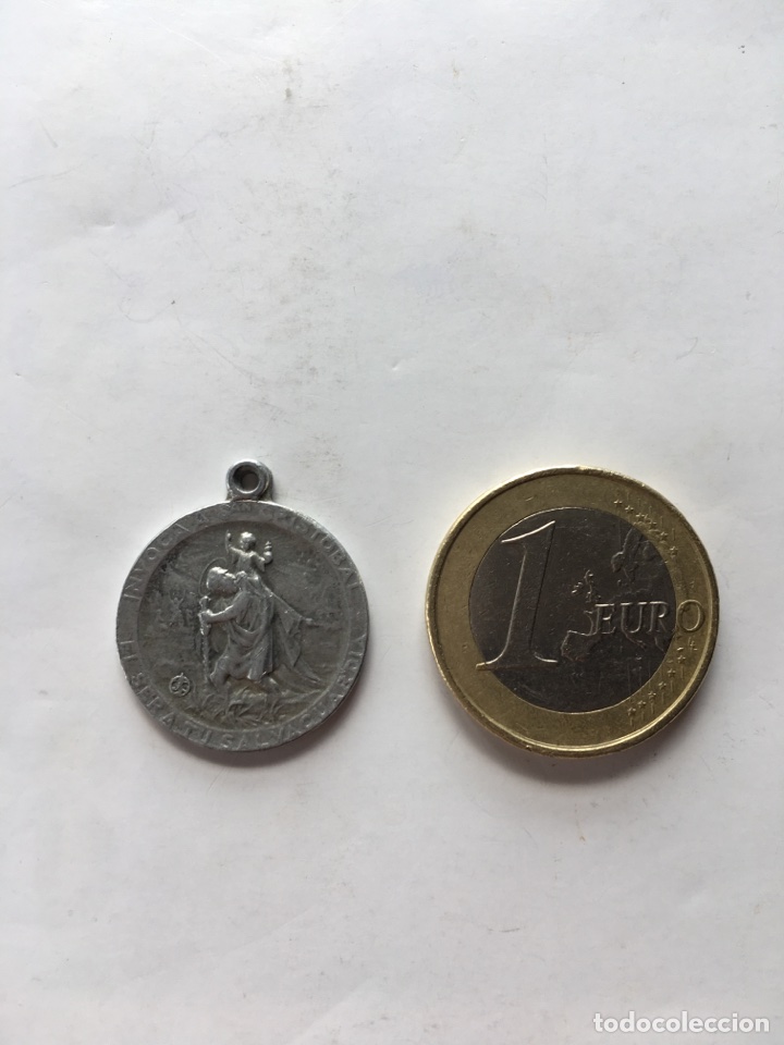 Antig&uuml;edades: Medalla &rdquo;San Crist&oacute;bal &rdquo; (h.1940?) - Foto 1