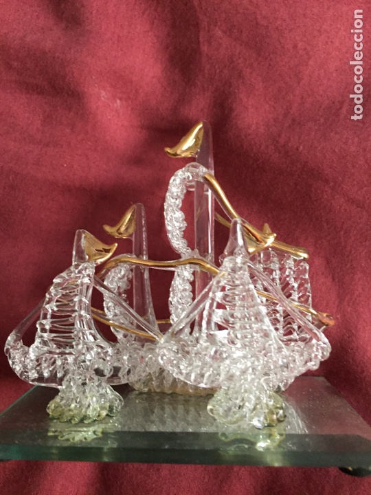 Antig&uuml;edades: Barco de cristal - Foto 2