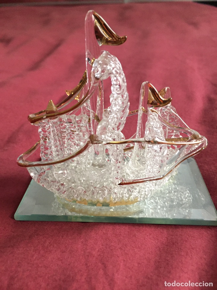 Antig&uuml;edades: Barco de cristal - Foto 5