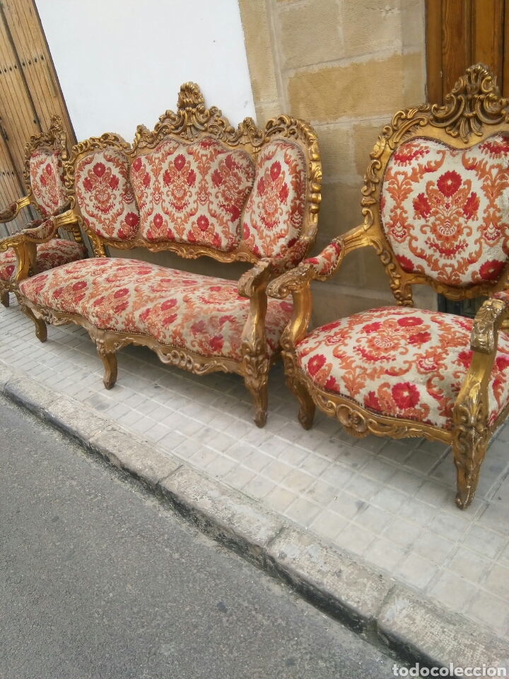 antiguo conjunto de sofa y sillones, tresillo - Buy Antique sofas on  todocoleccion