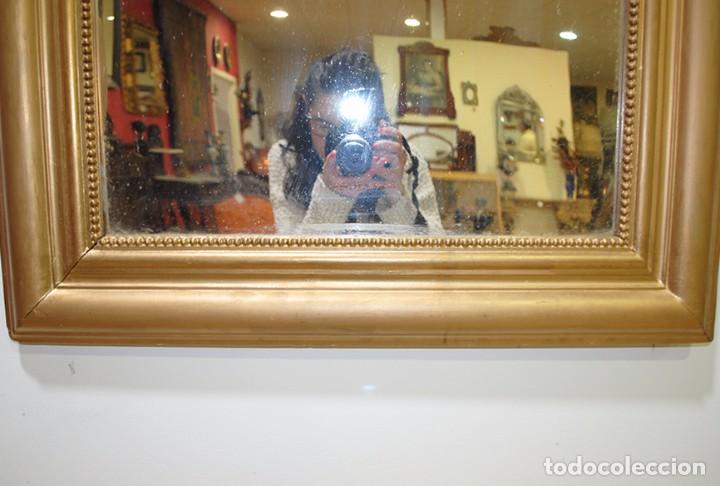 Antig&uuml;edades: ESPEJO ANTIGUO POLICROMADO EN PAN DE ORO. - Foto 3