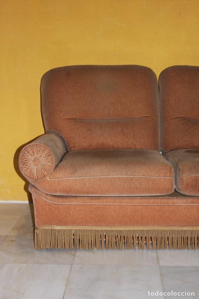 Antig&uuml;edades: Sof&aacute; cama terciopelo. Ref. 6037 - Foto 4