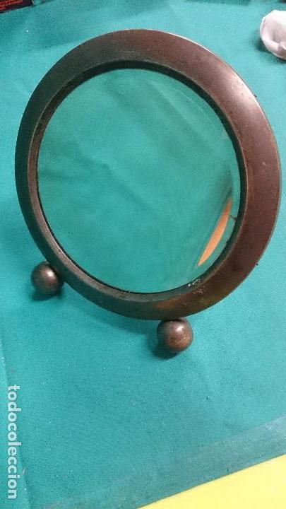 Antiquit&eacute;s: ANTIGUO ESPEJO, METAL Y MADERA