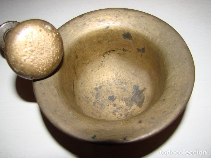 Antig&uuml;edades: Antiguo MORTERO - ALMIREZ de bronce - Foto 3