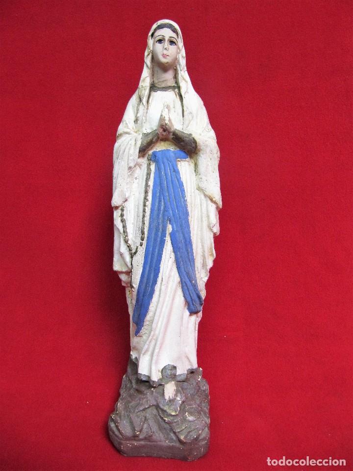 Antig&uuml;edades: IMAGEN PRECIOSA VIRGEN DE 34CM - Foto 1