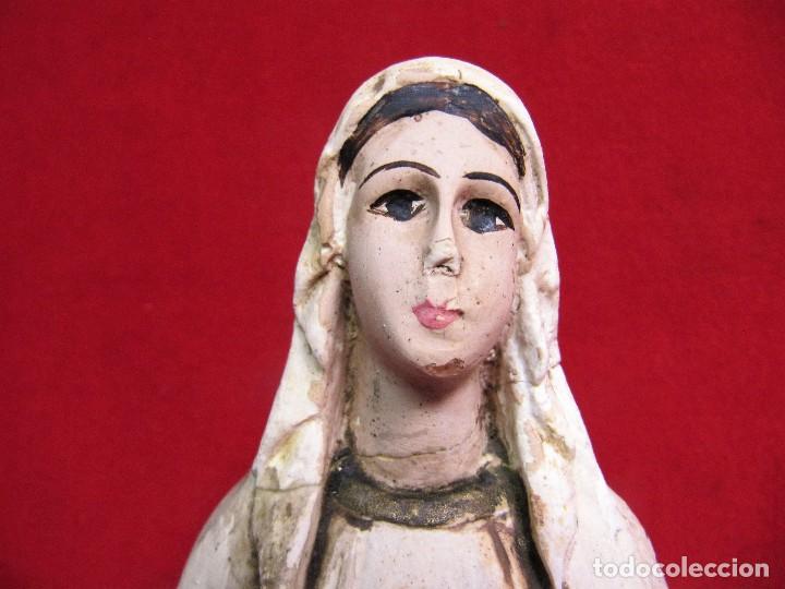 Antig&uuml;edades: IMAGEN PRECIOSA VIRGEN DE 34CM - Foto 2