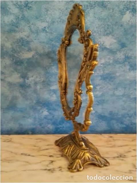 Antig&uuml;edades: ESPEJO SOBREMESA BRONCE PSICH&Eacute; - Foto 2