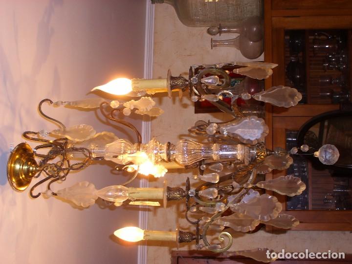 Antig&uuml;edades: Lampara bronce - Foto 2