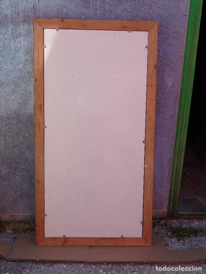 Antig&uuml;edades: ANTIGUO ESPEJO RECTANGULAR EN MADERA DORADA. 148CM X 78CM - Foto 6