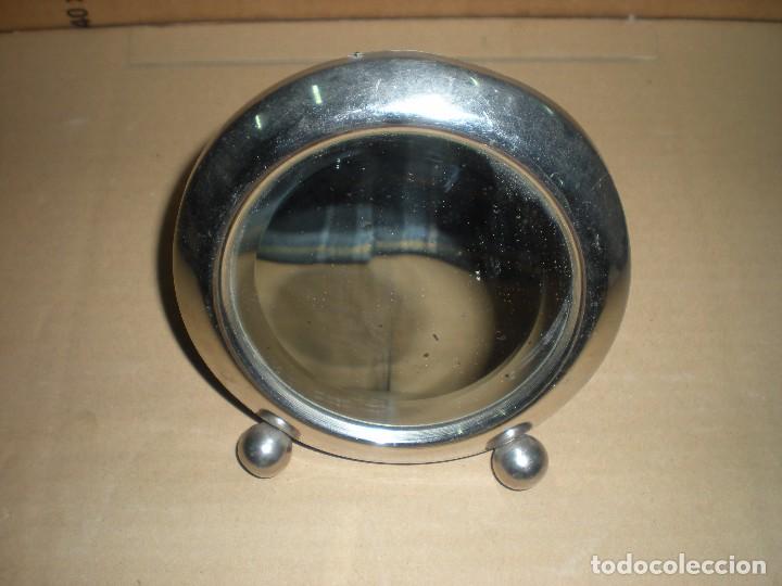 Antig&uuml;edades: espejo de mesa circular, di&aacute;metro exterior 14cm, espejo d10cm