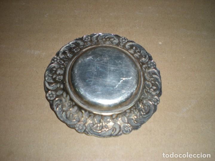 Antig&uuml;edades: bandejita seguramente alpaca d8cm - Foto 3