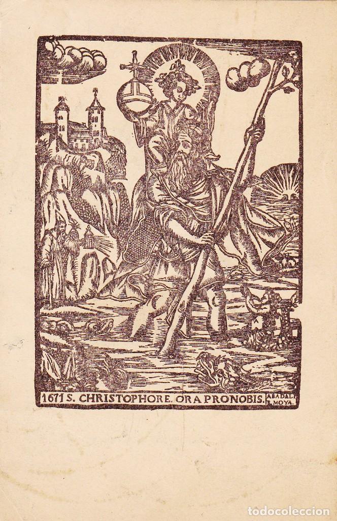 Antiquit&auml;ten: GREMIO SINDICAL DE GARAJES - ORACION A SAN CRISTOBAL - BARCELONA FIESTA DE SAN CRISTOBAL - SUBIRANA