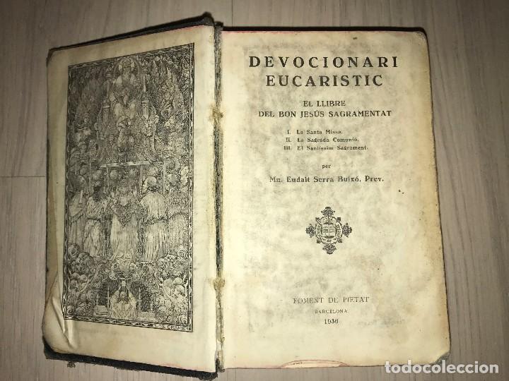 Antig&uuml;edades: DEVOCIONARI EUCAR&Iacute;STIC - A&Ntilde;O 1936 - Foto 1