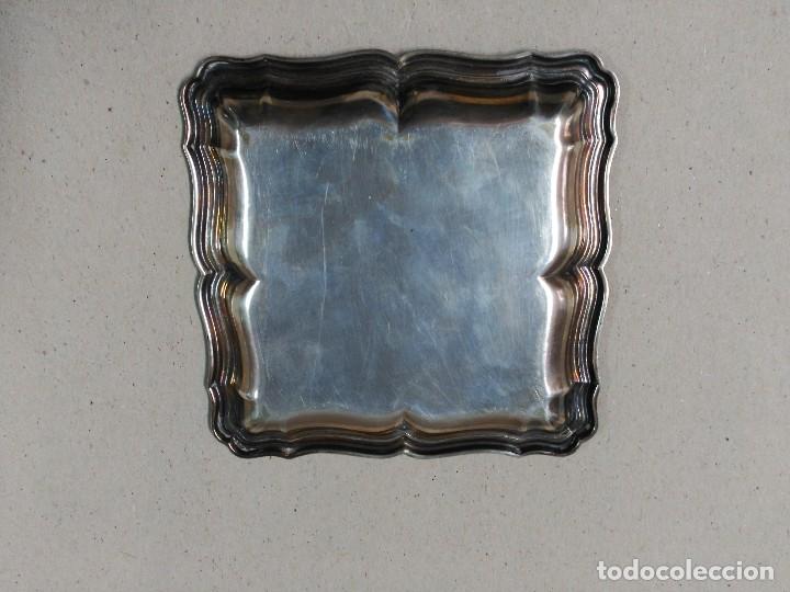 Antig&uuml;edades: BANDEJA DE METAL PLATEADO - Foto 4