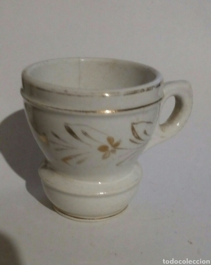 Antig&uuml;edades: Taza pocillo porcelana - Foto 2