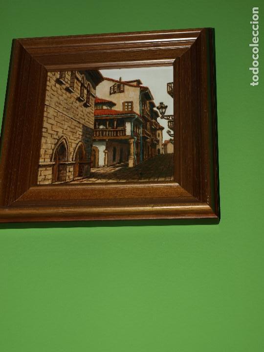Antig&uuml;edades: cuadro de aviles pintado en azulejo