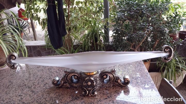 Antig&uuml;edades: antiguo centro de mesa en cristal. - Foto 1