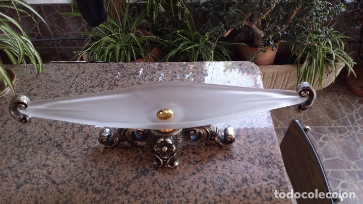 Antig&uuml;edades: antiguo centro de mesa en cristal. - Foto 2