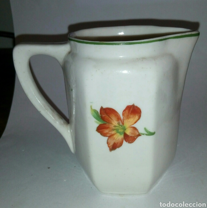 Antig&uuml;edades: Jarra jarrita leche porcelana - Foto 2