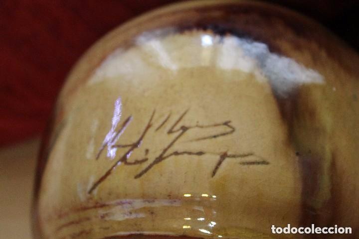 Antig&uuml;edades: JARRON NIDO DE ABEJA FIRMADO - Foto 2